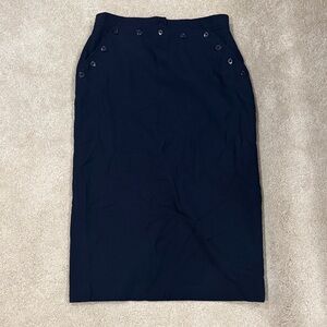 Lauren Ralph Lauren Navy Pencil Skirt
